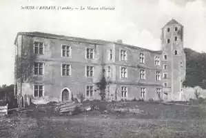 Carte postale ancienne de la maison abbatiale