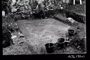 Mosaïques antiques avant travaux